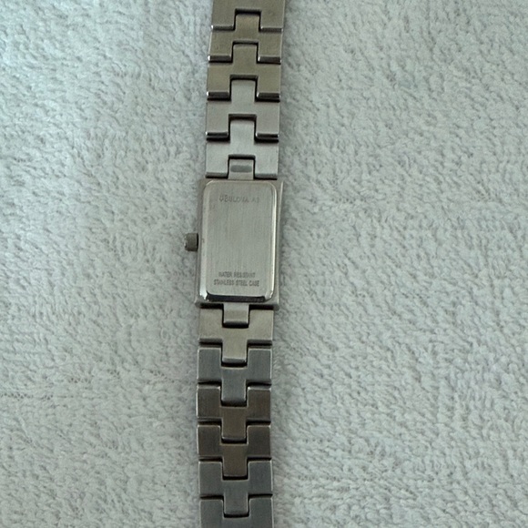 Bulova Silver Rectangular Watch - Picture 3 of 3